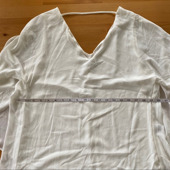 NWT New York & Co. Flowy Blouse W/ Cape - Picture 8 of 8